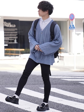 「adamaste」｜ゆーすけさん（メンズ・165cm）の秋コーディネート