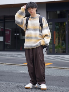 「ADAMASTE（アダマスト）のアイテム（パンツ）」を使った、ゆーすけさん（メンズ・165cm）の秋コーディネート