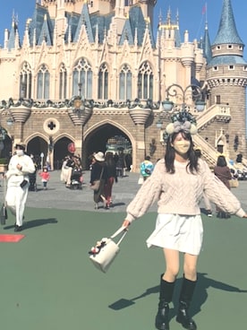「Chico（チコ）の厚底ボリュームロングブーツ（ブーツ、ブラック系）」を使った、なおさん（レディース・167cm）の秋コーディネート