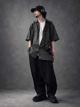 「アイテム（バックパック/リュック）」を使った、OGAさん（メンズ・169cm）の秋コーディネート