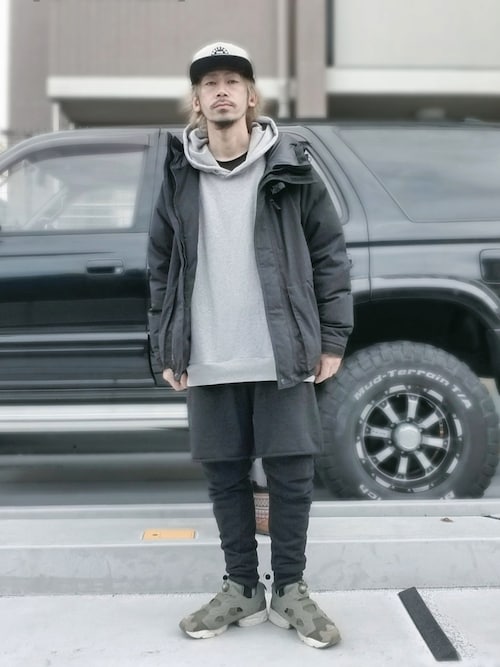 sacai グレー×カーキジャケット KOJI｜Sacaiのジャケット/アウターを使ったコーディネート - WEAR