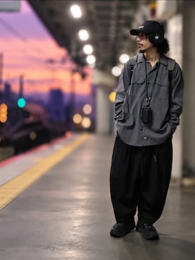 「Dickies（ディッキーズ）のアイテム」を使った、OGAさん（メンズ・169cm）の秋コーディネート