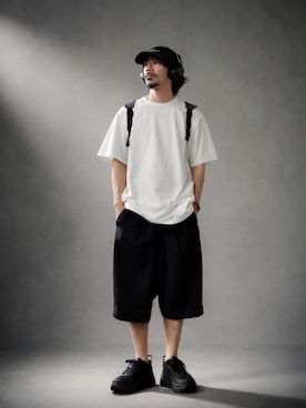 「Y-3(ワイスリー)のアイテム」を使った、OGAさん(メンズ・169cm)の夏コーディネート
