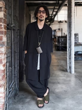 「アイテム（財布）」を使った、OGAさん（メンズ・169cm）の春コーディネート