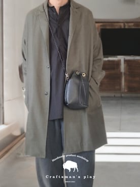 「アイテム（シャツ/ブラウス）」を使った、OGAさん（メンズ・169cm・40代）の秋コーディネート