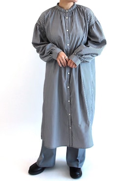 「ehka sopo（エヘカソポ）のアイテム（シャツワンピース）」を使った、.*miho*.さん（レディース・152cm）の冬コーディネート