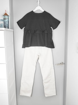 「ENVYM（アンビー）のアイテム」を使った、和瀬凛さん（レディース・157cm）の夏コーディネート