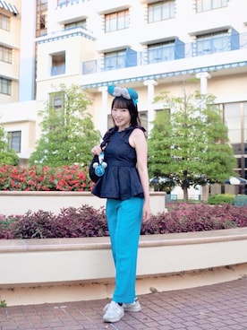 和瀬凛さん(レディース・157cm)の夏コーディネート