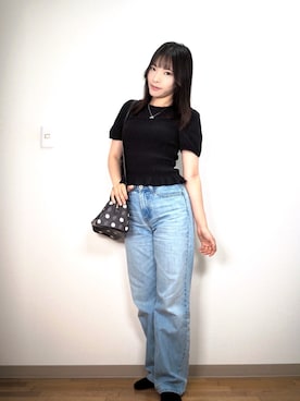 「アイテム（ファンデーション）」を使った、和瀬凛さん（レディース・157cm）の夏コーディネート