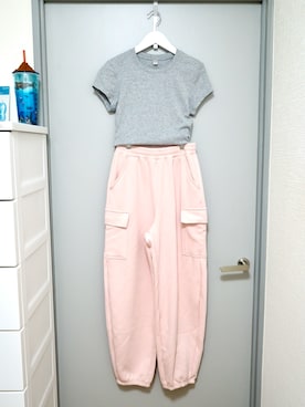 「JINS（ジンズ）のアイテム」を使った、和瀬凛さん（レディース・157cm）の夏コーディネート