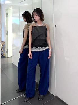「TANAKA（タナカ）のアイテム」を使った、KAMEYAMAさん（レディース・168cm）の春コーディネート