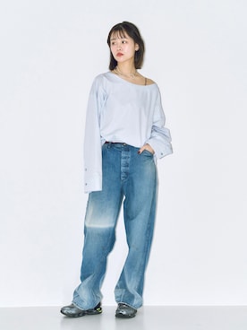 「MAISON BOINET（メゾンボワネ）のアイテム」を使った、KAMEYAMAさん（レディース・168cm）の春コーディネート