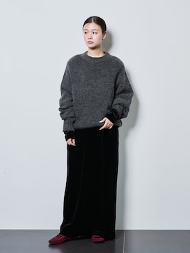 「CITYSHOP（シティーショップ）の《追加3》VELVET U/N DRESS：ワンピース（ワンピース、ベージュ系）」を使った、KAMEYAMAさん（レディース・168cm）の夏コーディネート