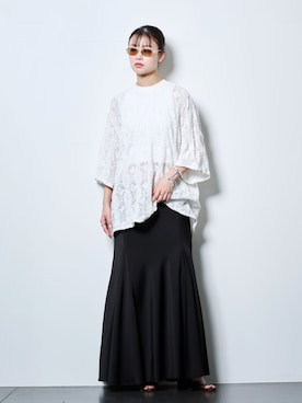 「Mollini（モリーニ）のアイテム」を使った、KAMEYAMAさん（レディース・168cm）の春コーディネート