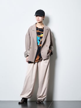 KAMEYAMAさん（レディース・168cm）の冬コーディネート