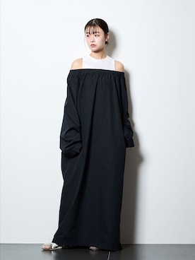 「CITYSHOP（シティーショップ）の[THE MOOD]アメリカンスリーブTEE（Tシャツ/カットソー、ホワイト系）」を使った、KAMEYAMAさん（レディース・168cm）の春コーディネート