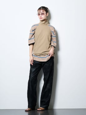 「Mollini（モリーニ）のアイテム」を使った、KAMEYAMAさん（レディース・168cm）の春コーディネート