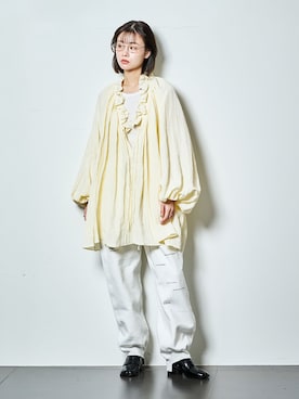 「TANAKA（タナカ）のアイテム」を使った、KAMEYAMAさん（レディース・168cm）の冬コーディネート
