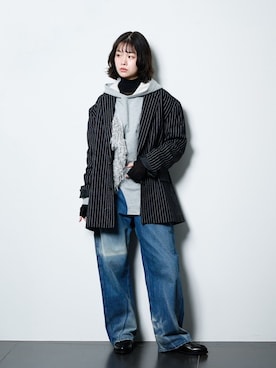KAMEYAMAさん（レディース・168cm）の冬コーディネート
