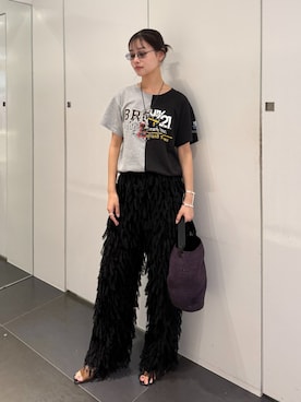 「Mollini（モリーニ）のアイテム」を使った、KAMEYAMAさん（レディース・168cm）の春コーディネート