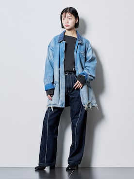 「アイテム（その他アウター）」を使った、KAMEYAMAさん（レディース・168cm）の秋コーディネート