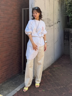 「Mollini（モリーニ）のアイテム」を使った、KAMEYAMAさん（レディース・168cm）の夏コーディネート