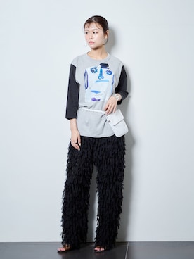 「Mollini（モリーニ）のアイテム」を使った、KAMEYAMAさん（レディース・168cm）の夏コーディネート