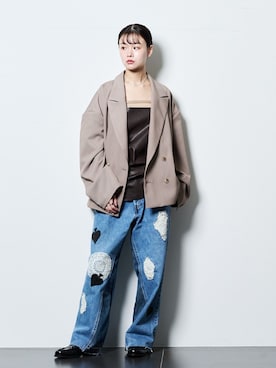 KAMEYAMAさん（レディース・168cm）の春コーディネート