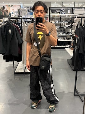 「A BATHING APE（アベイシングエイプ）のアイテム」を使った、MaSaKiさん（メンズ・176cm）の夏コーディネート