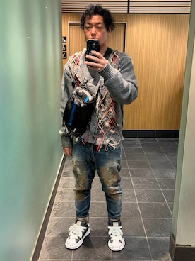 「Maison MIHARA YASUHIRO（メゾンミハラヤスヒロ）のアイテム」を使った、MaSaKiさん（メンズ・176cm）の春コーディネート