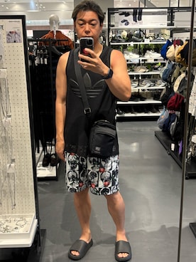 「アイテム（タンクトップ）」を使った、MaSaKiさん（メンズ・176cm）の夏コーディネート