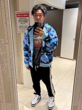 「Rick Owens（リックオウエンス）のアイテム（パンツ）」を使った、MaSaKiさん（メンズ・176cm）の春コーディネート