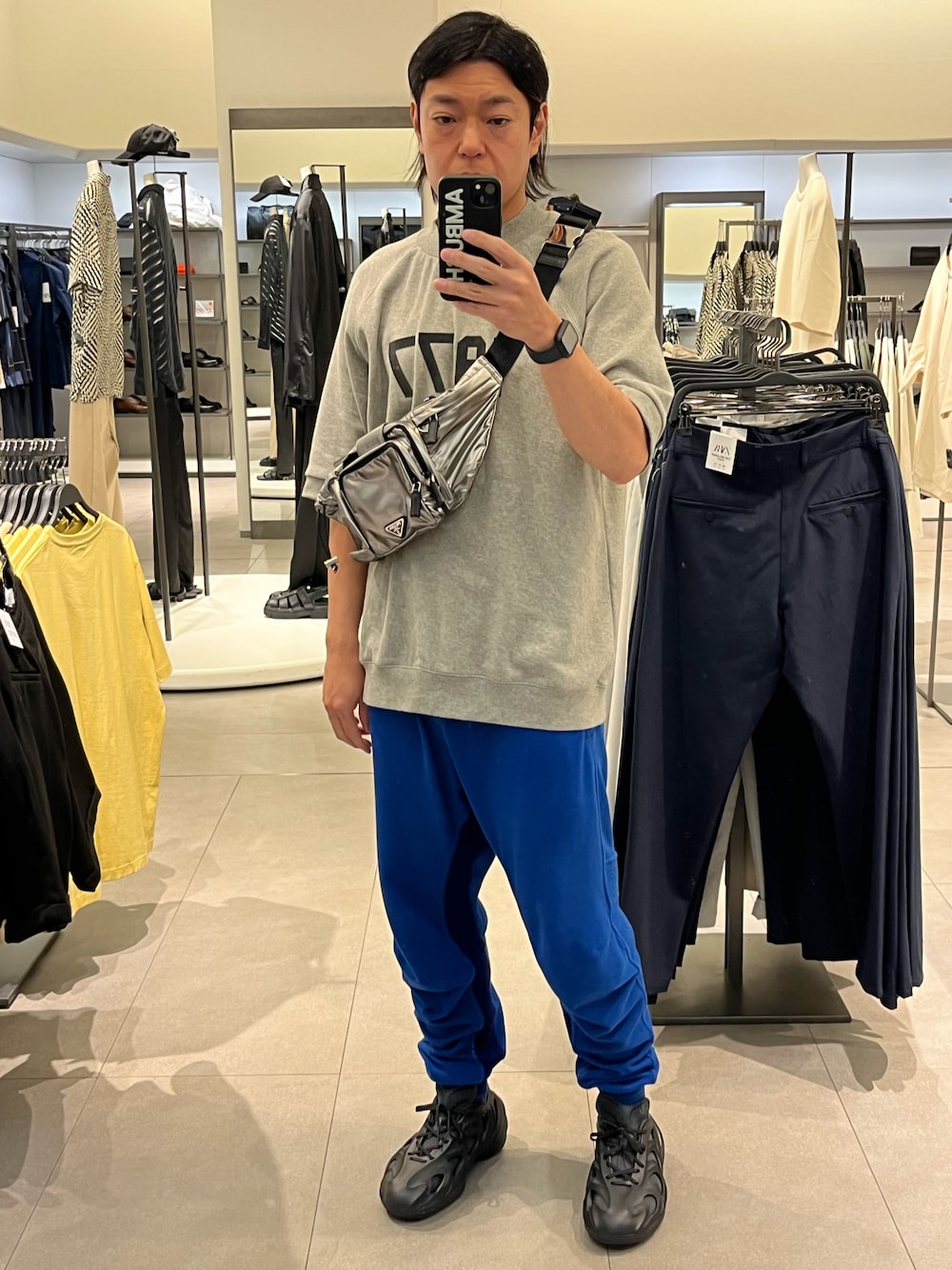 ESSENTIALS スウェットパンツ グレー REALくん着用 ESSENTIALS