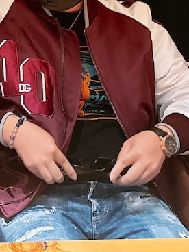 「DSQUARED2（ディースクエアード）のアイテム」を使った、きい🔑さん（メンズ・175cm）の冬コーディネート