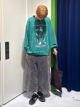 「アイテム（スウェット）」を使った、かとしょーさん（メンズ・180cm）の秋コーディネート