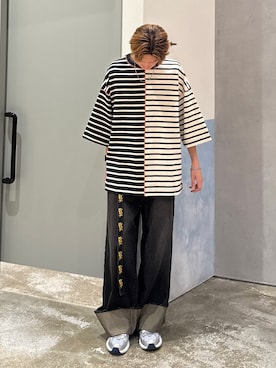 かとしょーさん（メンズ・180cm）の夏コーディネート