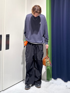 「アイテム（ペットグッズ）」を使った、かとしょーさん（メンズ・180cm）の秋コーディネート