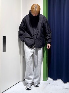 「アイテム（ダウンジャケット/コート）」を使った、かとしょーさん（メンズ・180cm）の秋コーディネート