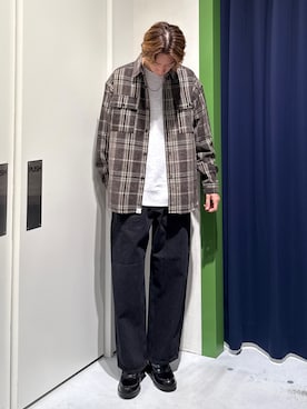 「アイテム（スウェット）」を使った、かとしょーさん（メンズ・180cm）の秋コーディネート