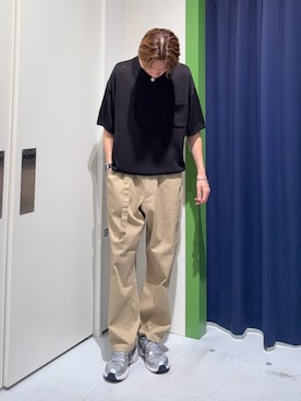 「アイテム（ポロシャツ）」を使った、かとしょーさん（メンズ・180cm）の秋コーディネート