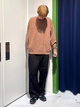 「GEVACO（ゲバコ）のアイテム（スラックス）」を使った、かとしょーさん（メンズ・180cm）の秋コーディネート