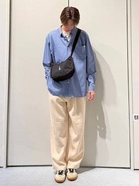 「CIAOPANIC TYPY（チャオパニックティピー）のアイテム（スラックス）」を使った、かとしょーさん（メンズ・180cm）の春コーディネート