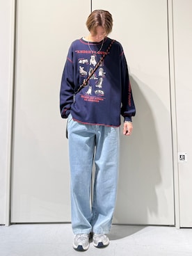 「CIAOPANIC TYPY（チャオパニックティピー）のアイテム（パンツ）」を使った、かとしょーさん（メンズ・180cm）の春コーディネート