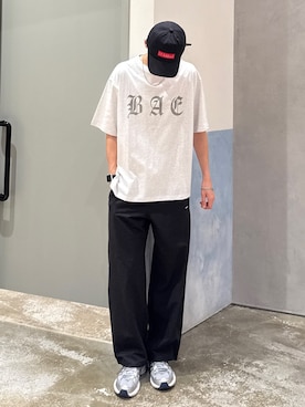 「アイテム（キャップ）」を使った、かとしょーさん（メンズ・180cm・20代）の秋コーディネート