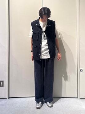 「CIAOPANIC TYPY（チャオパニックティピー）の【UNISEX】【シルエット調整可】ピグメント加工ワッフルイージーパンツ/WEB限定カラーあり（スウェットパンツ）」を使った、かとしょーさん（メンズ・180cm）の秋コーディネート