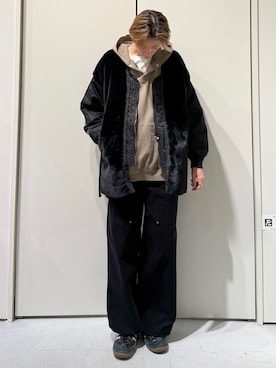 「etsinta（エシンタ）のアイテム」を使った、かとしょーさん（メンズ・180cm）の冬コーディネート