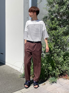 ボーダーコーデ のメンズ人気ファッションコーディネート Wear