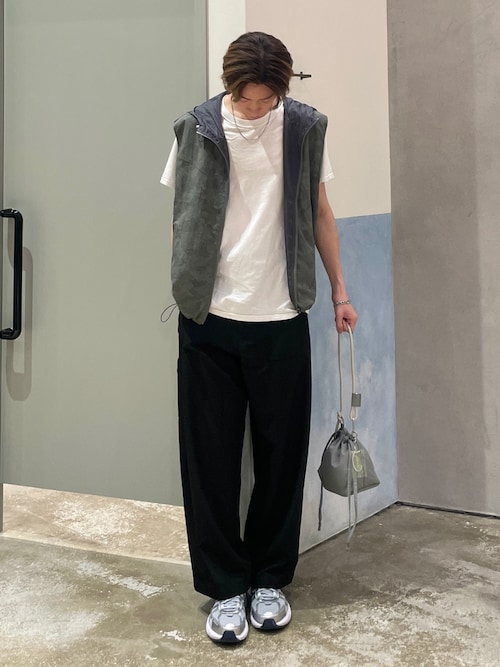 【UNISEX】総柄フードベスト