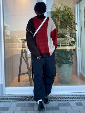 かとしょーさん（メンズ・180cm）の冬コーディネート