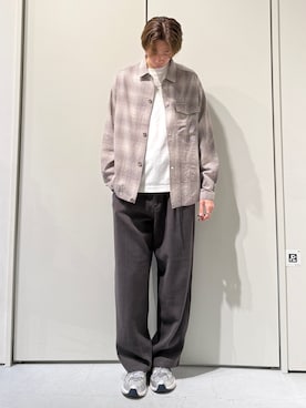 「CIAOPANIC TYPY（チャオパニックティピー）のアイテム（スラックス）」を使った、かとしょーさん（メンズ・180cm）の春コーディネート